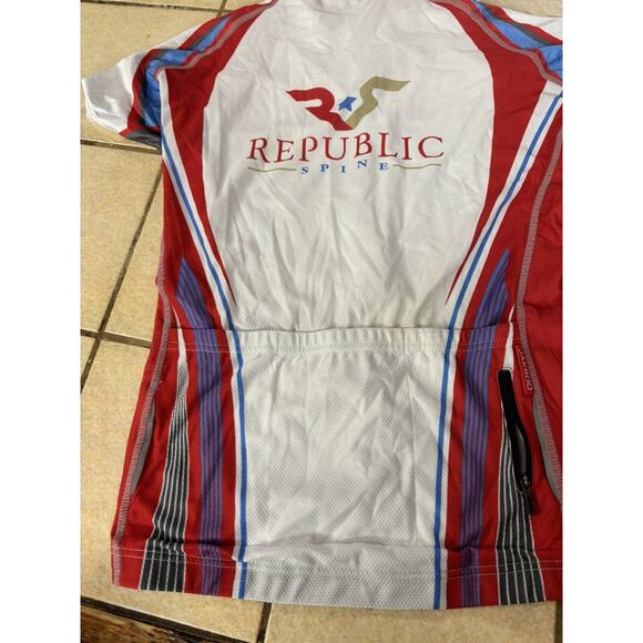 NWOT JAKROO M WOMEN’S FULL ZIP RELAXED CUT CYCLING JERSEY WITH LOGOS - Picture 4 of 8